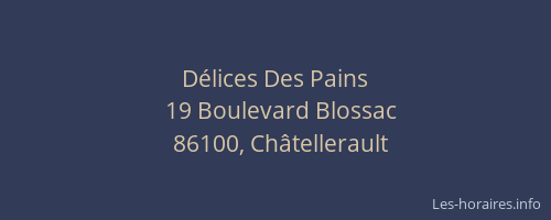 Délices Des Pains