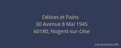 D&eacute;lices et Pains