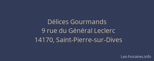 D&eacute;lices Gourmands