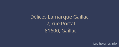 Délices Lamarque Gaillac