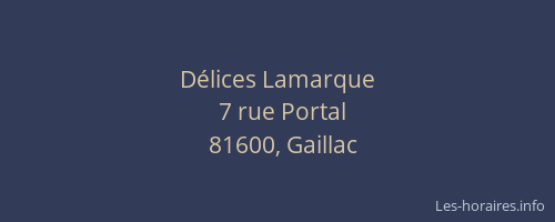 D&eacute;lices Lamarque