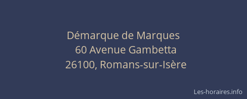 D&eacute;marque de Marques
