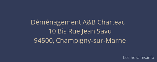 D&eacute;m&eacute;nagement A&B Charteau
