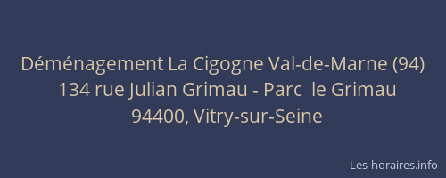 Déménagement La Cigogne Val-de-Marne (94)