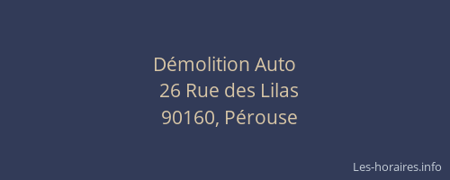 D&eacute;molition Auto