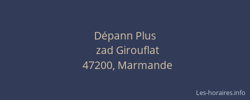 D&eacute;pann Plus