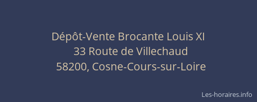 Dépôt-Vente Brocante Louis XI