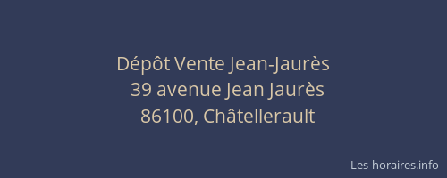 Dépôt Vente Jean-Jaurès