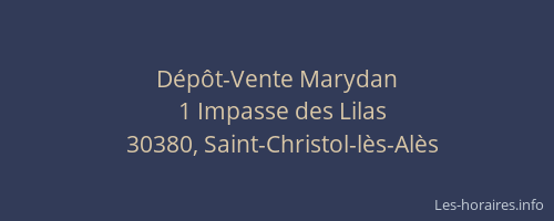D&eacute;p&ocirc;t-Vente Marydan