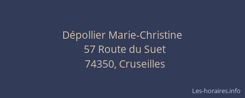 Dépollier Marie-Christine