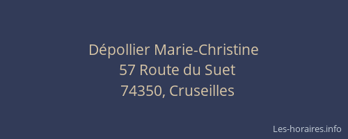 D&eacute;pollier Marie-Christine