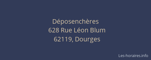 D&eacute;posench&egrave;res
