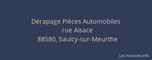 D&eacute;rapage Pi&egrave;ces Automobiles