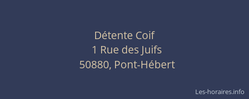 D&eacute;tente Coif