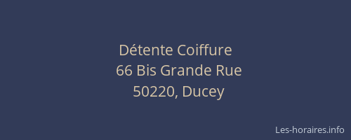 D&eacute;tente Coiffure