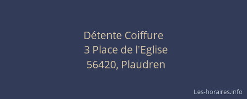 D&eacute;tente Coiffure