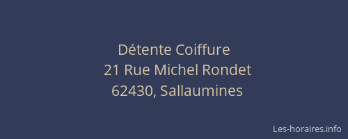 D&eacute;tente Coiffure