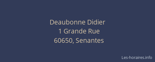 Deaubonne Didier