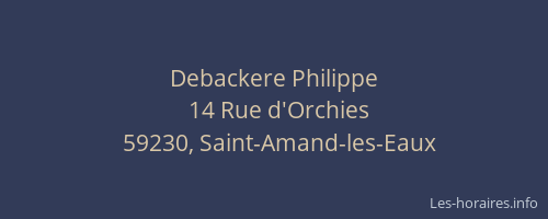 Debackere Philippe