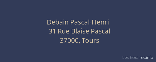 Debain Pascal-Henri