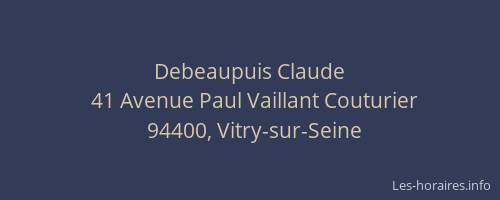 Debeaupuis Claude
