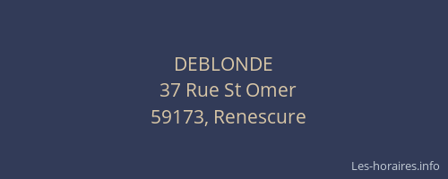 DEBLONDE