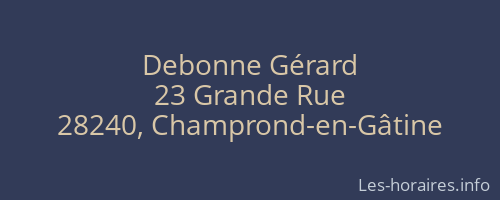 Debonne Gérard
