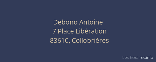 Debono Antoine