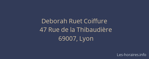 Deborah Ruet Coiffure