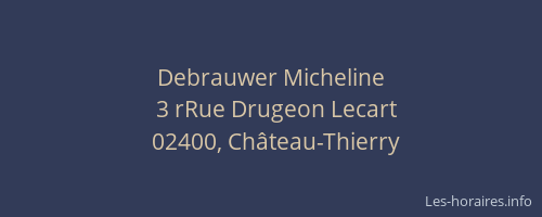 Debrauwer Micheline