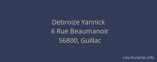 Debroize Yannick