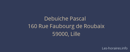Debuiche Pascal