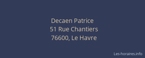 Decaen Patrice