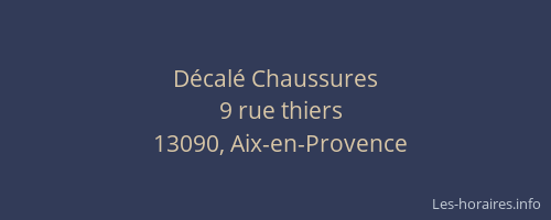 Décalé Chaussures