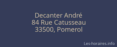 Decanter André