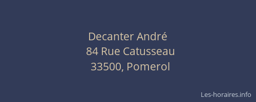 Decanter André