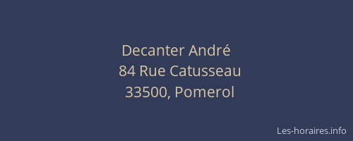 Decanter Andr&eacute;