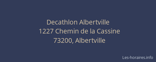 Decathlon Albertville