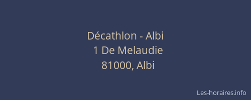 Décathlon - Albi
