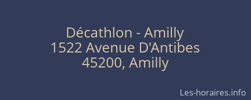 Décathlon - Amilly