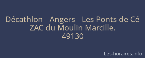 Décathlon - Angers - Les Ponts de Cé