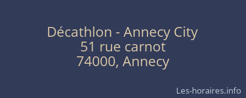Décathlon - Annecy City