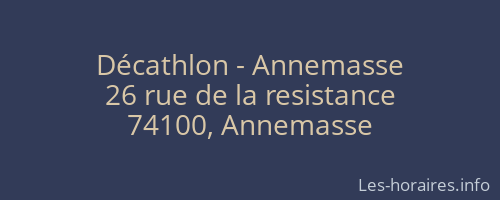 Décathlon - Annemasse