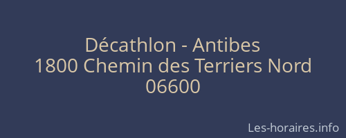 Décathlon - Antibes