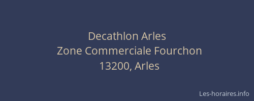 décathlon arles
