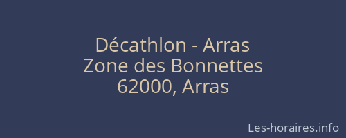 Décathlon - Arras