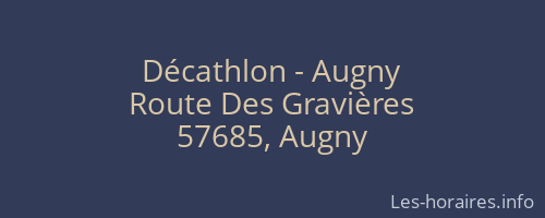 Décathlon - Augny
