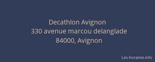 Decathlon Avignon