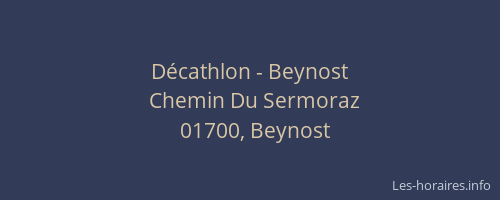 Décathlon - Beynost