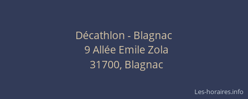 Décathlon - Blagnac